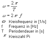Berechnung der Kreisfrequenz - Schall