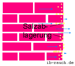 Salztransport im Mauerwerk