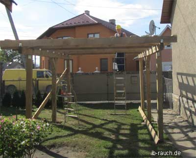 Beim Bau eines Carportes