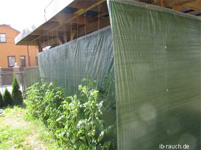 Wandverkleidung für Carport