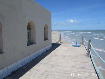 Gebäude am Meeresstrand