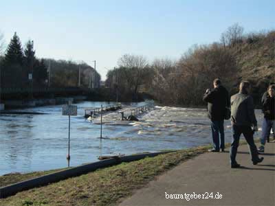 Hochwasser an der Elster/Luppe Januar 2011