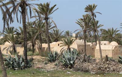 Historische Steinhäuser auf Djerba