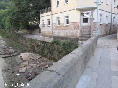 Nach dem Hochwasser in Wehlen