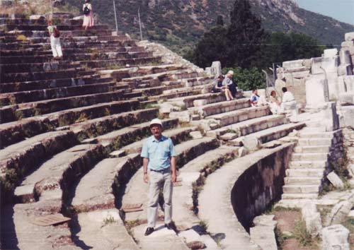 Peter Rauch im großen Theater in Ephesos