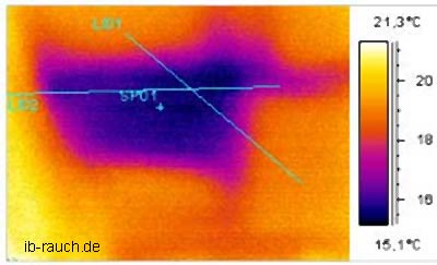 Wärmebild fehlerhafte Dämmung