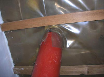 Fehlerhafte Rohrdurchführung