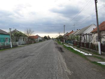 Dorf in Transkarpatien in Ukraine