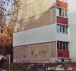 Wohnungsweise Dämmung der Fassade in Kiew