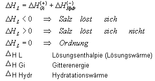 Gesetzmäßigkeiten von Lösungen - die Gibbs-Helmholtz-Gleichung