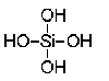 Valenzstrichformel der Orthokieselsäure